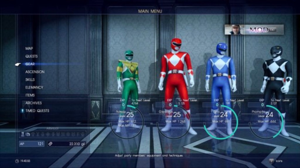 Power Rangers comes to Final Fantasy&nbsp;XV?