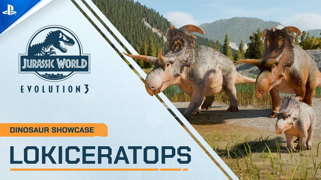 Jurassic World Evolution 3 – Lokiceratops Dinosaur Showcase | PS5&nbsp;Games
